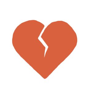icon of a broken heart